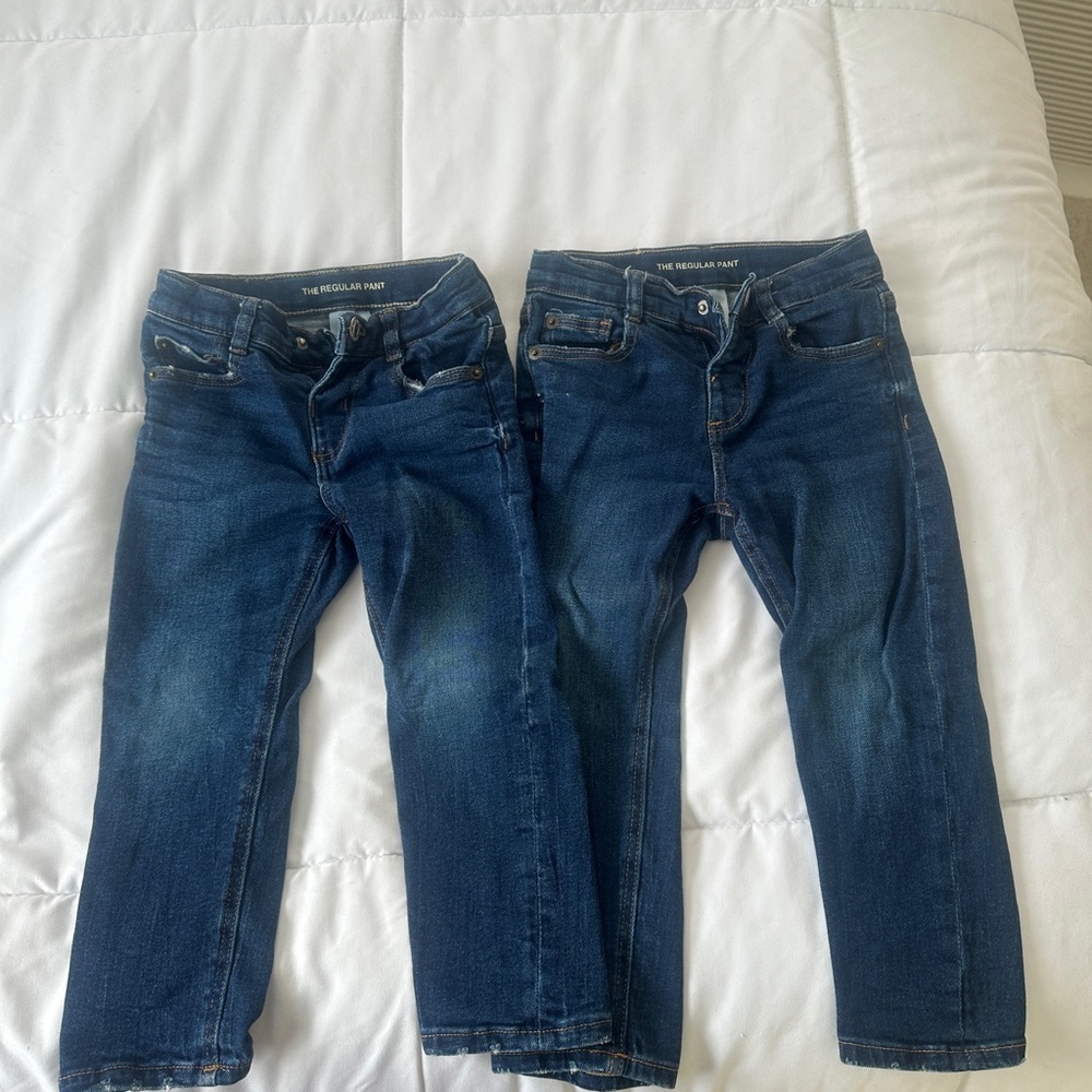 Zara Dark Blue Ankle Jeans